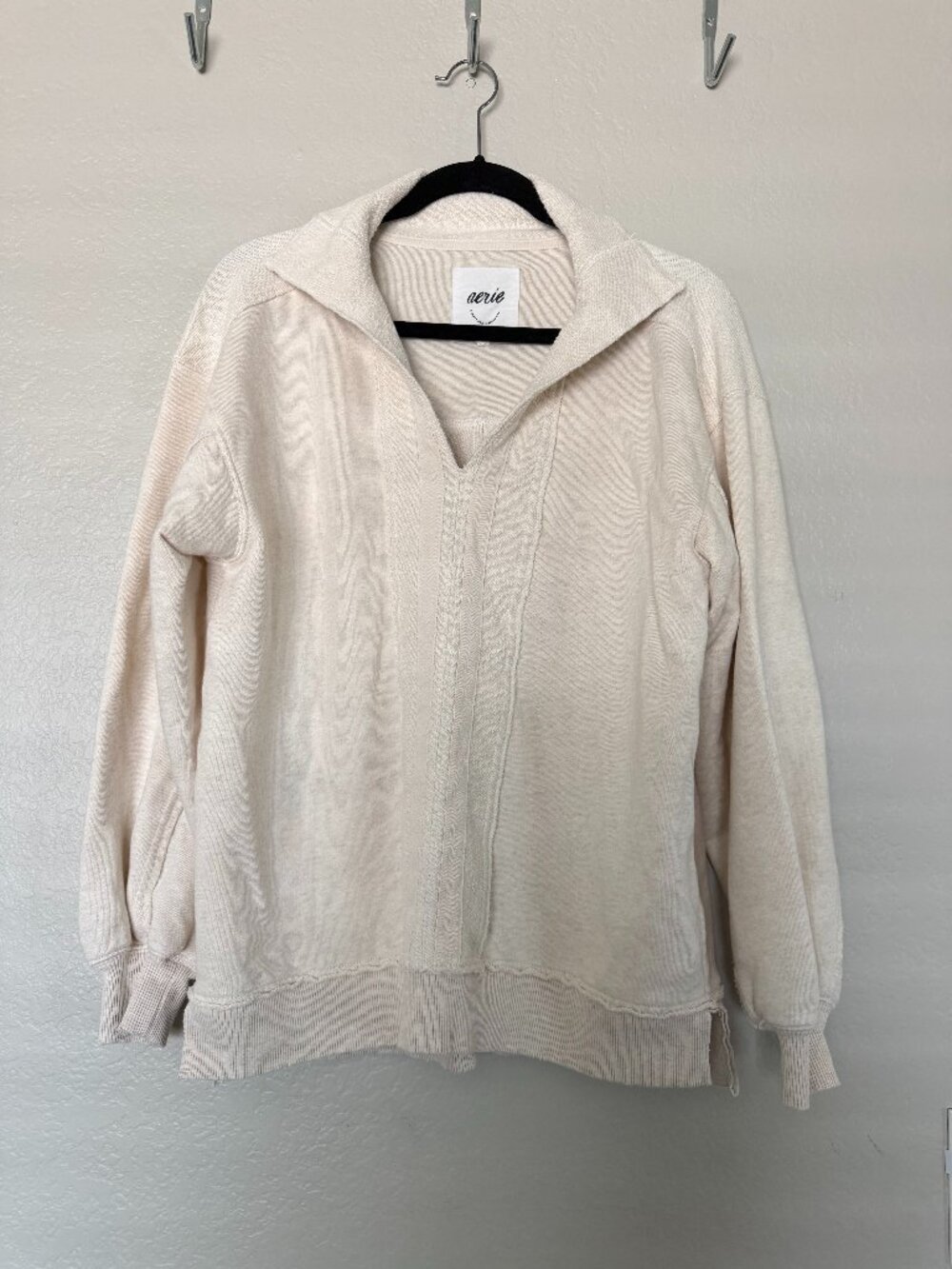 Aerie Starry Skies Open Neck Sweatshirt